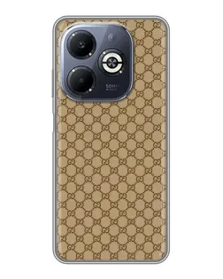 Чехол для Infinix Smart 8 Plus с картинкой «Gucci — классический беж»