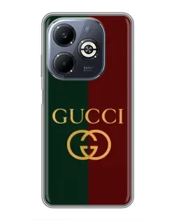 Чехол для Infinix Smart 8 Plus с картинкой «Gucci — темно-зеленый градиент»