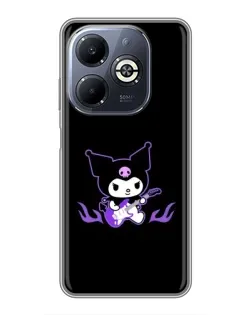 Чехол для Infinix Smart 8 Plus с картинкой «Электрическая Kuromi»
