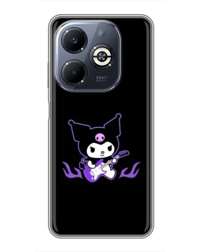 Чехол для Infinix Smart 8 Plus с картинкой «Электрическая Kuromi»