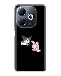 Чехол для Infinix Smart 8 Plus с картинкой «My Melody и Kuromi»