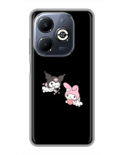 Чехол для Infinix Smart 8 Plus с картинкой «My Melody и Kuromi»