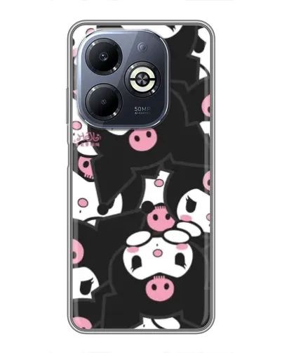 Чехол для Infinix Smart 8 Plus с картинкой «Паттерн голов Куроми»