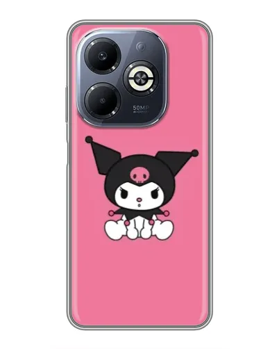 Чехол для Infinix Smart 8 Plus с картинкой «Хмурая Kuromi»