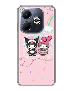 Чехол для Infinix Smart 8 Plus с картинкой «My Melody и Kuromi»
