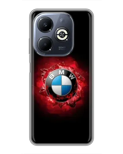 Чехол для Infinix Smart 8 Plus с картинкой «Логотип BMW — вспышка»