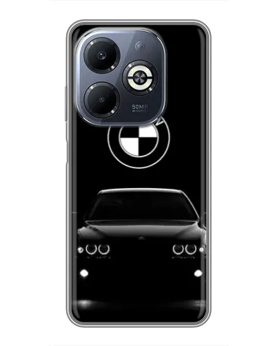 Чехол для Infinix Smart 8 Plus с картинкой «BMW — взгляд из темноты»