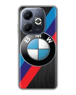 Чехол для Infinix Smart 8 Plus с картинкой «BMW M-stripes стиль»