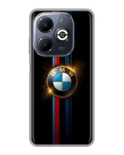 Чехол для Infinix Smart 8 Plus с картинкой «BMW M-Power неон»
