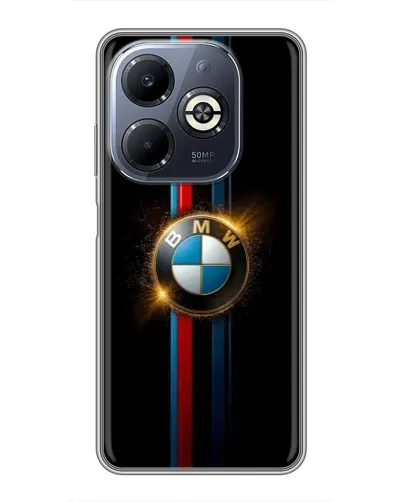 Чехол для Infinix Smart 8 Plus с картинкой «BMW M-Power неон»