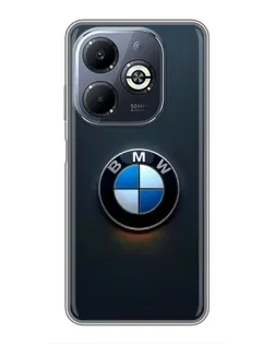 Чехол для Infinix Smart 8 Plus с картинкой «Логотип BMW — минимализм»