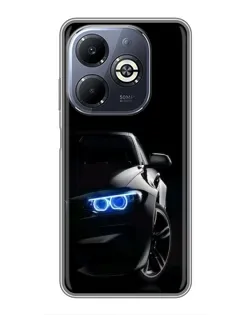 Чехол для Infinix Smart 8 Plus с картинкой «BMW — ночной взгляд»