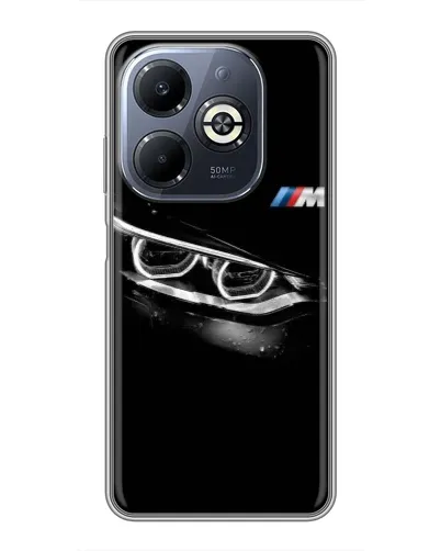 Чехол для Infinix Smart 8 Plus с картинкой «BMW — взгляд тигра» Чехол для Infinix Smart 8 Plus с картинкой «BMW — взгляд тигра»