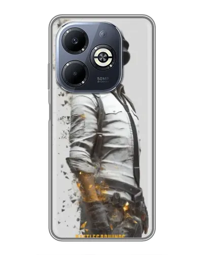 Чехол для Infinix Smart 8 Plus с картинкой «PUBG — боец в пыли»