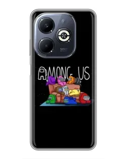 Чехол для Infinix Smart 8 Plus с картинкой «Логотип Among Us» Чехол для Infinix Smart 8 Plus с картинкой «Логотип Among Us»