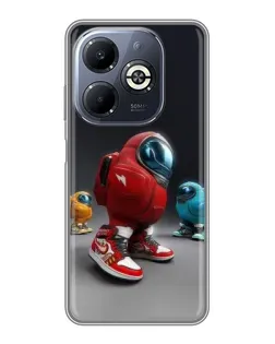 Чехол для Infinix Smart 8 Plus с картинкой «Among Us — 3D стиль» Чехол для Infinix Smart 8 Plus с картинкой «Among Us — 3D стиль»
