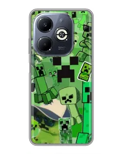 Чехол для Infinix Smart 8 Plus с картинкой «Криперы Minecraft» Чехол для Infinix Smart 8 Plus с картинкой «Криперы Minecraft»