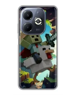 Чехол для Infinix Smart 8 Plus с картинкой «Стив и гусь» Чехол для Infinix Smart 8 Plus с картинкой «Стив и гусь»