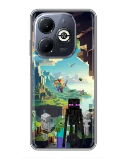 Чохол для Infinix Smart 8 Plus з картинкою «Ендермен у лісі»