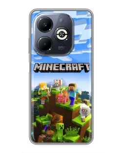 Чохол для Infinix Smart 8 Plus з картинкою «Minecraft класичний світ»