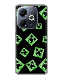 Чохол для Infinix Smart 8 Plus з картинкою «Паттерн з кріперами»