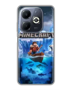Чохол для Infinix Smart 8 Plus з картинкою «Minecraft льодянийсвіт»