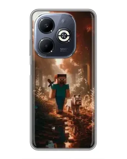 Чохол для Infinix Smart 8 Plus з картинкою «Стів у лісі»