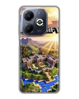 Чохол для Infinix Smart 8 Plus з картинкою «Minecraft панорама»