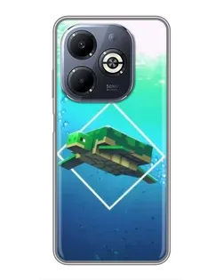 Чохол для Infinix Smart 8 Plus з картинкою «Черепаха Minecraft»