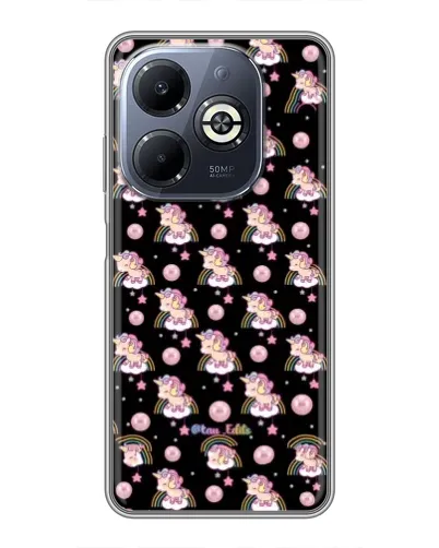 Чехол для Infinix Smart 8 Plus с картинкой «Magic Unicorn паттерн» Чехол для Infinix Smart 8 Plus с картинкой «Magic Unicorn паттерн»