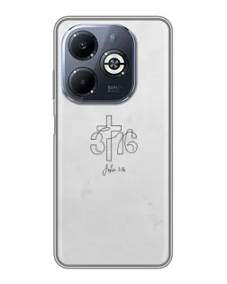 Чохол для Infinix Smart 8 Plus з картинкою «Івана 3:16 Хрест» Чохол для Infinix Smart 8 Plus з картинкою «Івана 3:16 Хрест»