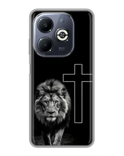 Чохол для Infinix Smart 8 Plus з картинкою «Лев та Хрест» Чохол для Infinix Smart 8 Plus з картинкою «Лев та Хрест»