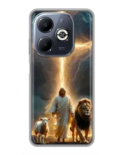 Чохол для Infinix Smart 8 Plus з картинкою «Лев Юди та Світло» Чохол для Infinix Smart 8 Plus з картинкою «Лев Юди та Світло»
