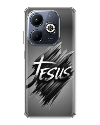 Чехол для Infinix Smart 8 Plus с картинкой «Надпись Jesus Graffiti»