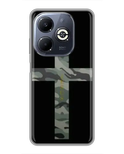 Чехол для Infinix Smart 8 Plus с картинкой «Милитари Крест»