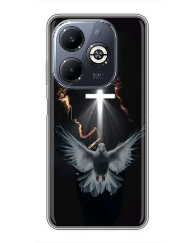Чехол для Infinix Smart 8 Plus с картинкой «Голубь и Свет»