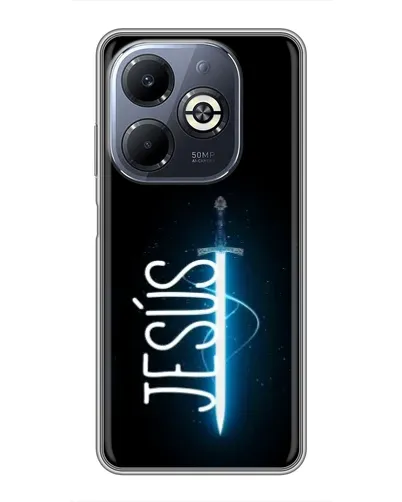 Чехол для Infinix Smart 8 Plus с картинкой «Меч Духа Jesus»