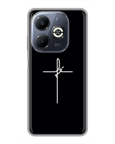 Чехол для Infinix Smart 8 Plus с картинкой «Тонкий крест» Чехол для Infinix Smart 8 Plus с картинкой «Тонкий крест»