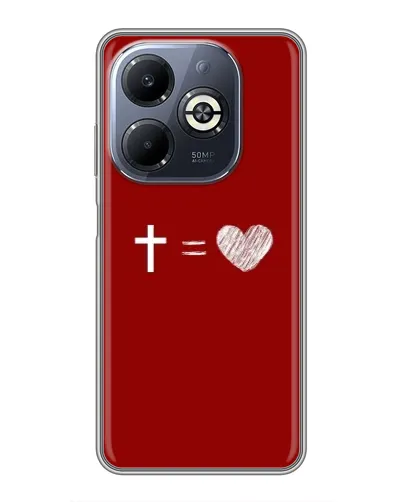 Чехол для Infinix Smart 8 Plus с картинкой «Уравнение любви» Чехол для Infinix Smart 8 Plus с картинкой «Уравнение любви»