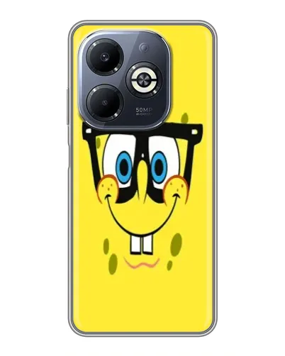 Чехол для Infinix Smart 8 Plus с картинкой «Минималистичный Спанч Боб» Чехол для Infinix Smart 8 Plus с картинкой «Минималистичный Спанч Боб»