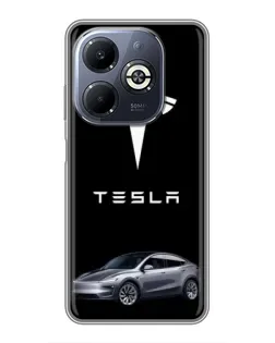 Чохол для Infinix Smart 8 Plus з картинкою «Tesla Model Y»