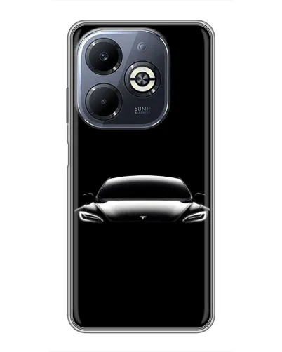 Чехол для Infinix Smart 8 Plus с картинкой «Фары Tesla Night»