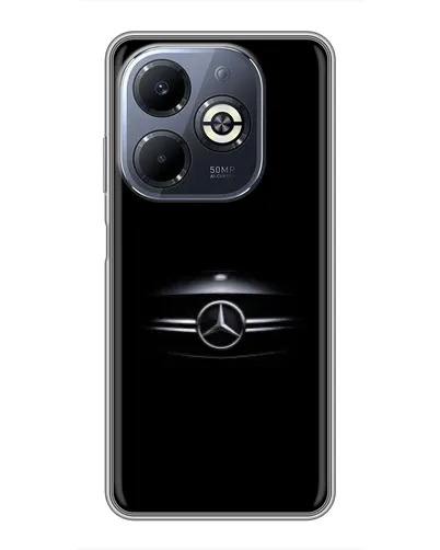 Чехол для Infinix Smart 8 Plus с картинкой «Mercedes — абстрактные линии»