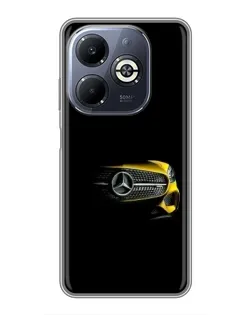 Чехол для Infinix Smart 8 Plus с картинкой «Mercedes — ретро стиль»