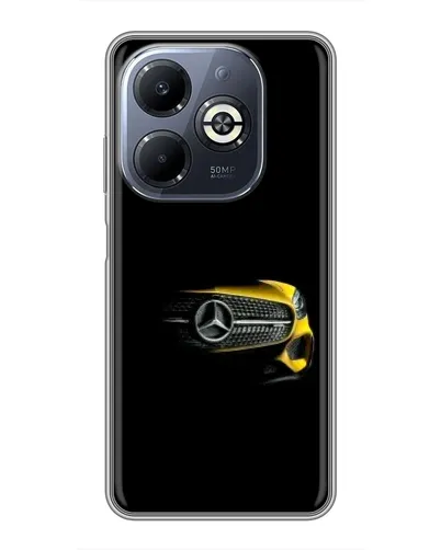 Чехол для Infinix Smart 8 Plus с картинкой «Mercedes — ретро стиль»