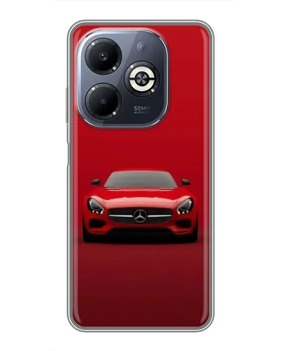 Чехол для Infinix Smart 8 Plus с картинкой «Красный Mercedes AMG»