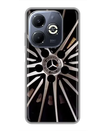 Чехол для Infinix Smart 8 Plus с картинкой «Диск Mercedes»
