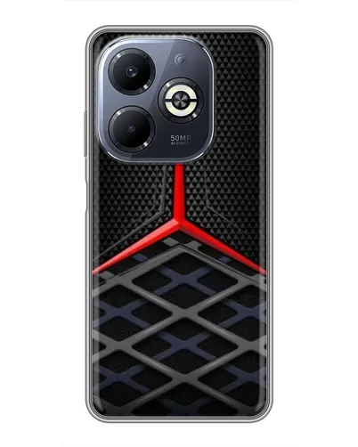 Чехол для Infinix Smart 8 Plus с картинкой «Mercedes Carbon Grid»