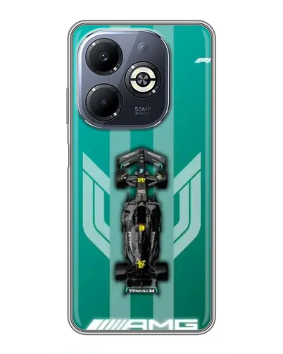 Чехол для Infinix Smart 8 Plus с картинкой «Mercedes AMG Petronas»