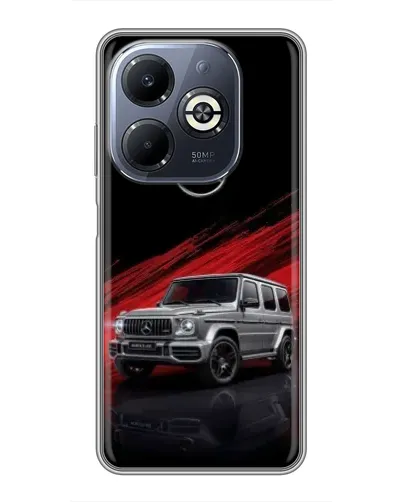 Чехол для Infinix Smart 8 Plus с картинкой «Mercedes G-Class красный»